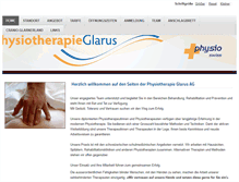 Tablet Screenshot of physioglarus.ch